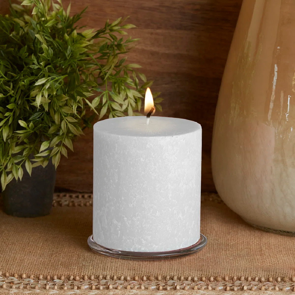 Timberline Unscented Pillar Candle