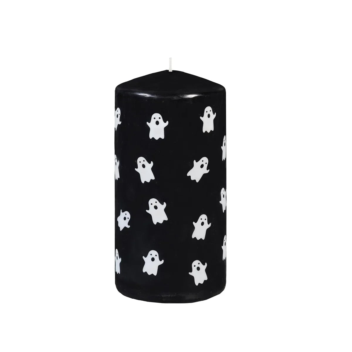 Halloween Ghost Pillar Wax Candle, Set of 2